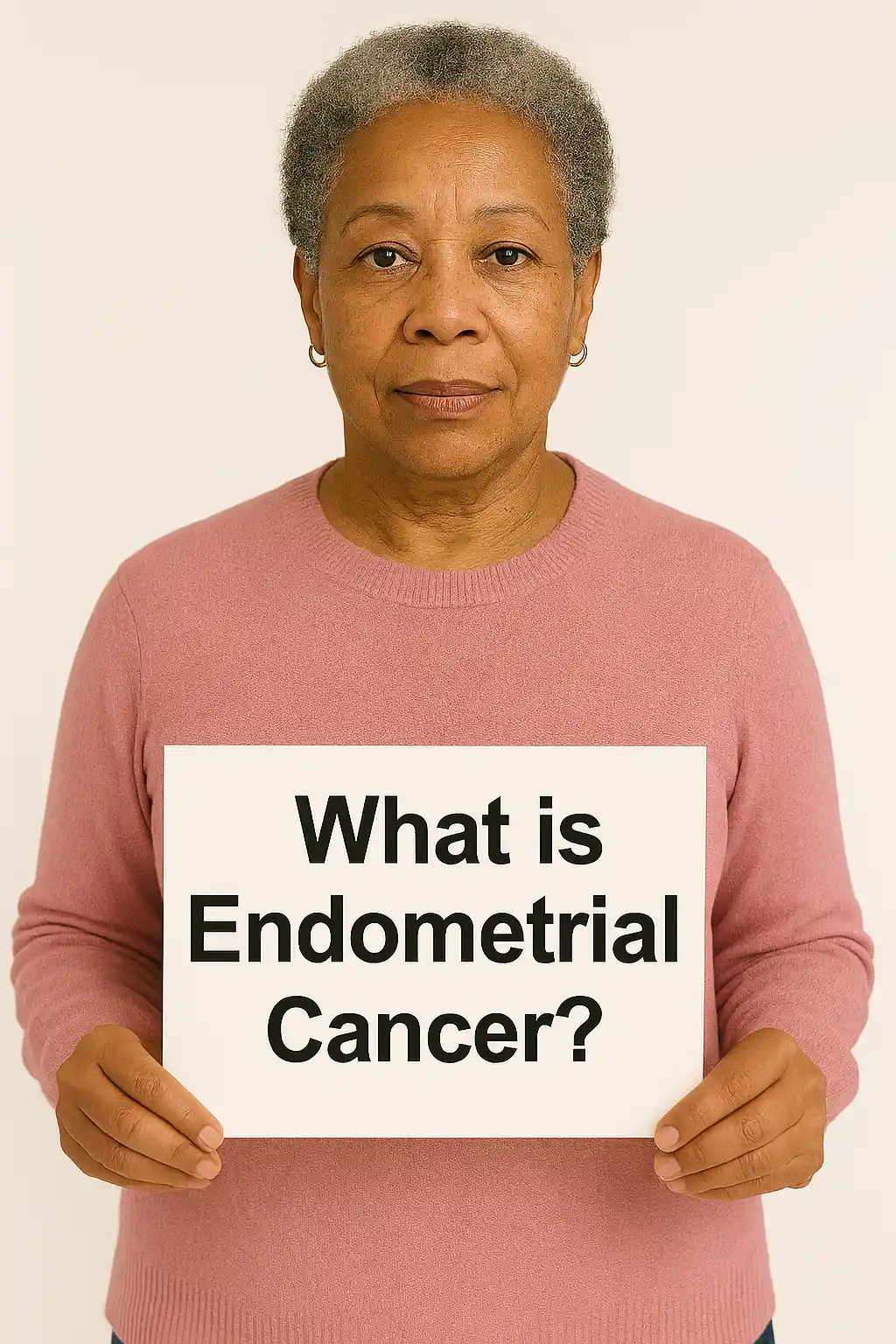 What Is Endometrial Cancer Sign Being Help By A 65 Year Old Woman